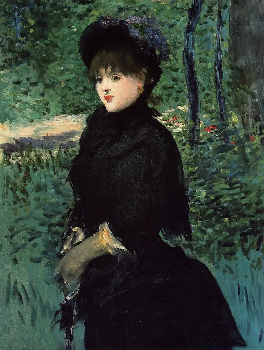 Reproduction du tableau « La Promenade (Mme Gamby) - Édouard Manet » par Alpha Reproduction en peinture à l’huile