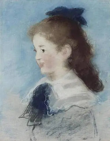 Profile Portrait of Mademoiselle Hecht - Édouard Manet