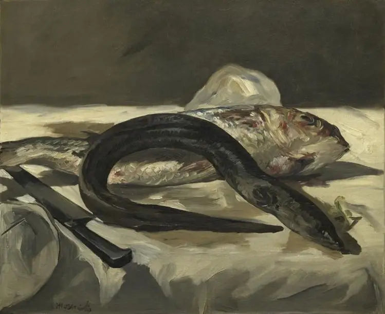 Eel and Red Mullet - Édouard Manet