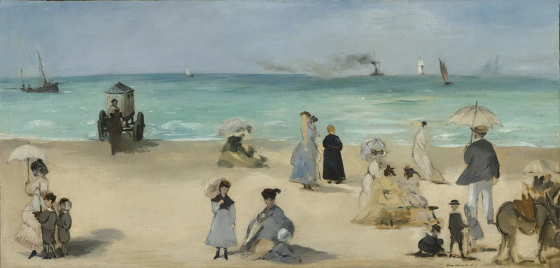 On the Beach at Boulogne - Édouard Manet