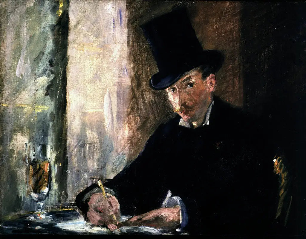 Reproduction du tableau « Chez Tortoni - Édouard Manet » par Alpha Reproduction en peinture à l’huile