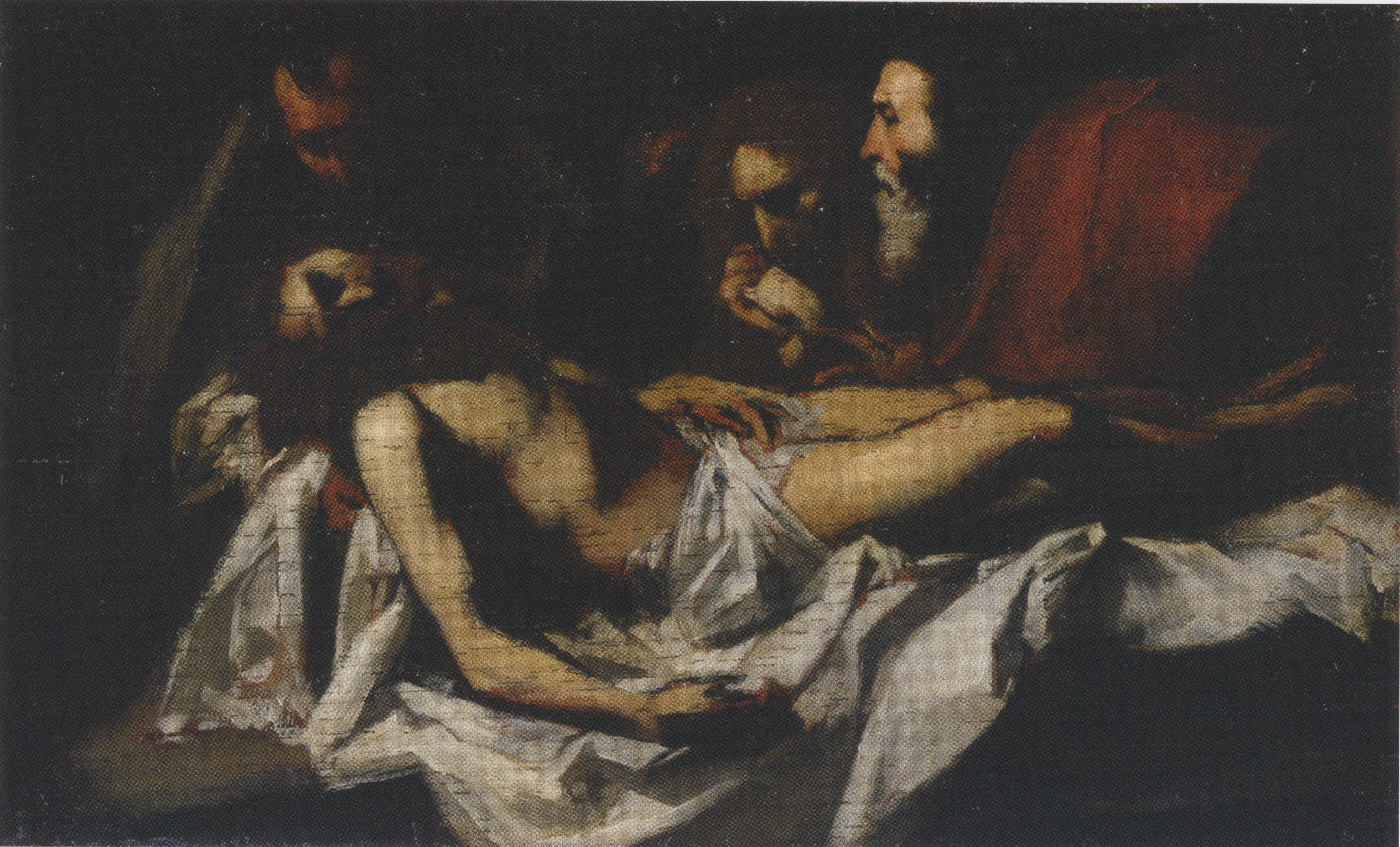 Reproduction du tableau « Mise au tombeau (d'après Ribera) - Édouard Manet » par Alpha Reproduction en peinture à l’huile