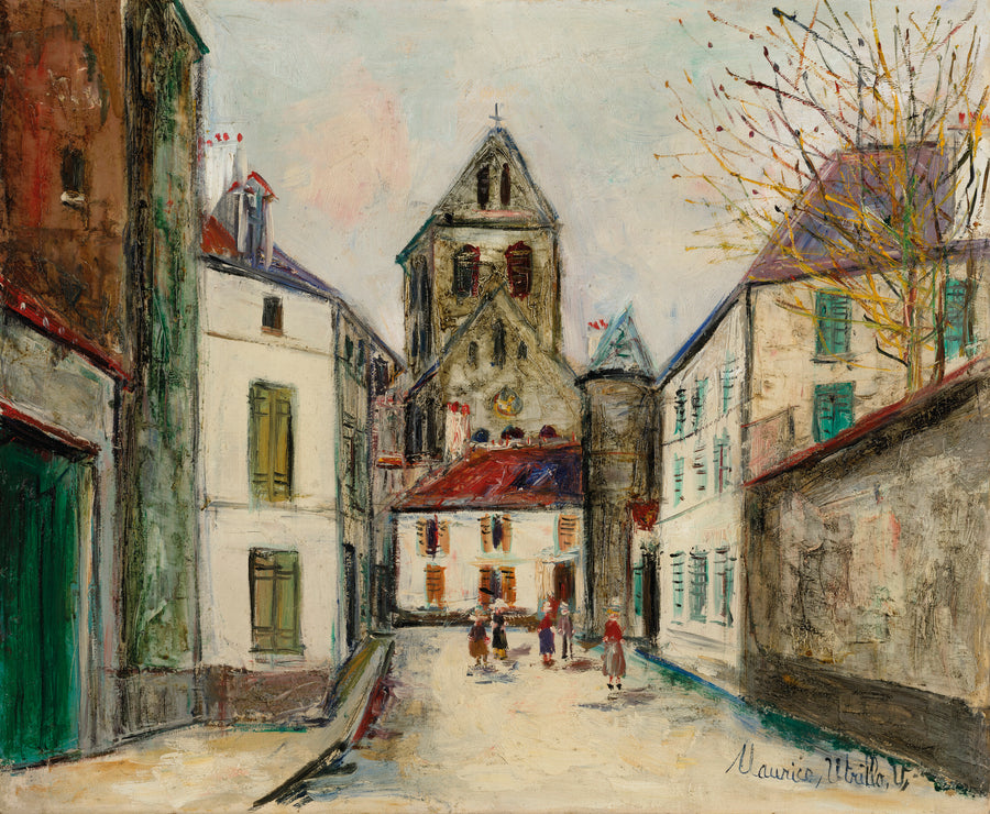 Église de Marizy-Sainte-Geneviève, Rue Mantalant (Aisne) (1938) - Maurice Utrillo