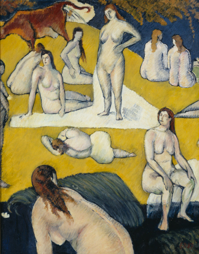 Baigneuses à la vache rouge - Émile Bernard