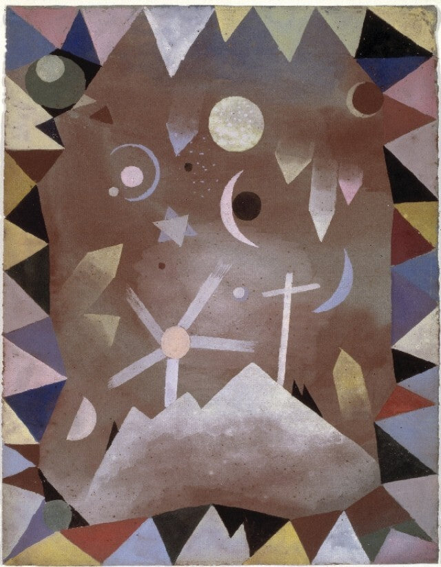 Above mountain summit - Paul Klee