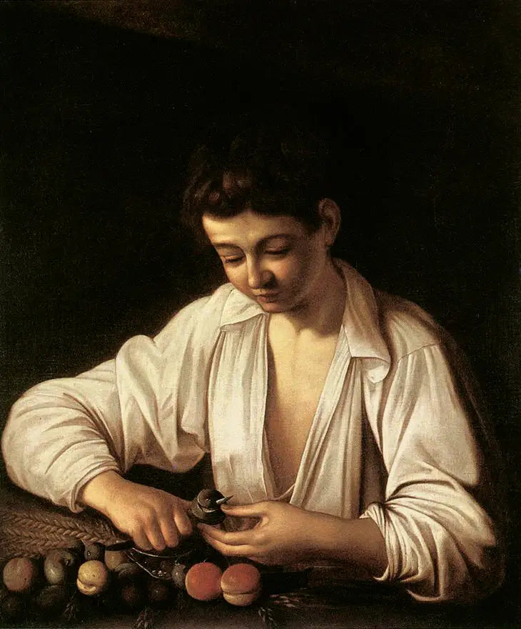 Boy Peeling Pears - Caravaggio