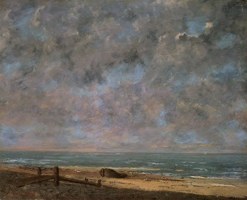 The Sea, at Étretat - Gustave Courbet