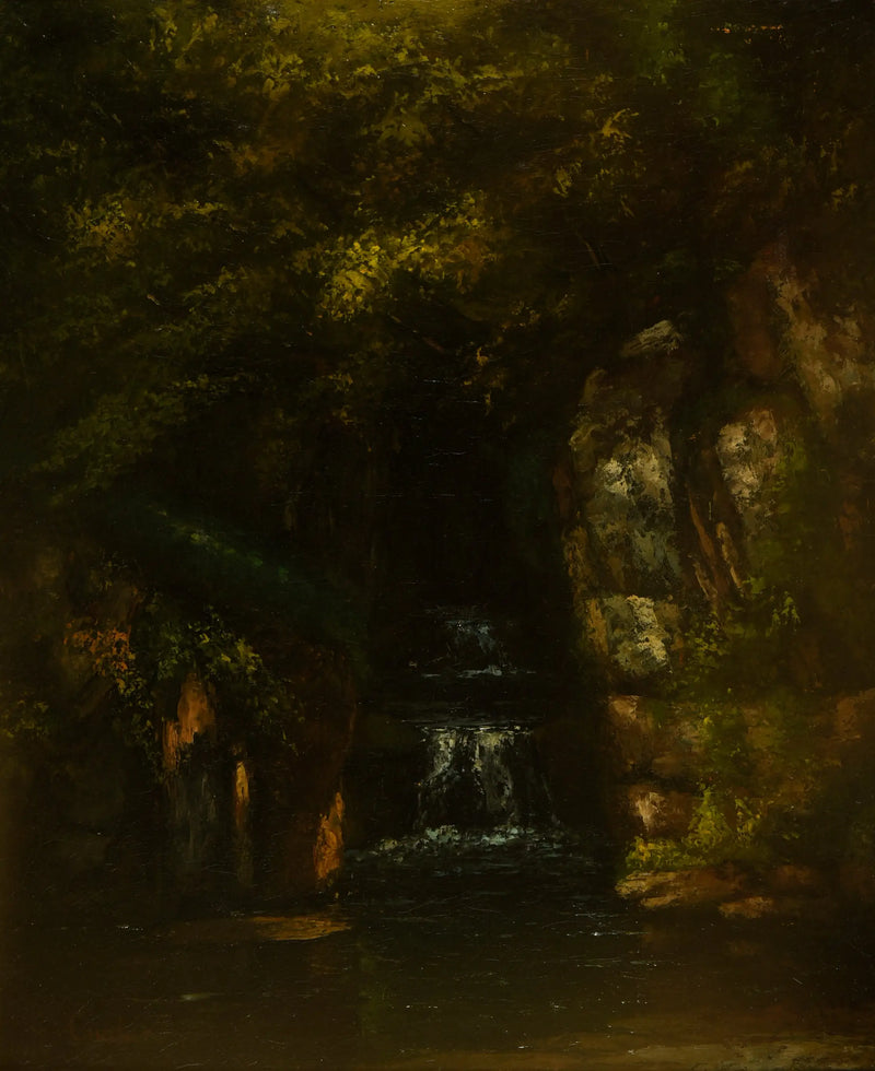 Landscape without sky - Gustave Courbet