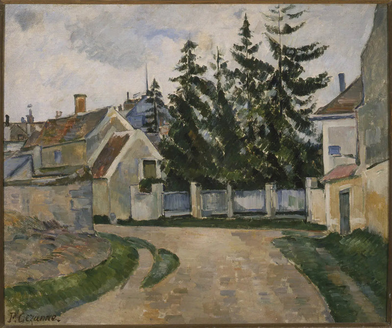 Houses and Pine Trees - Paul Cézanne