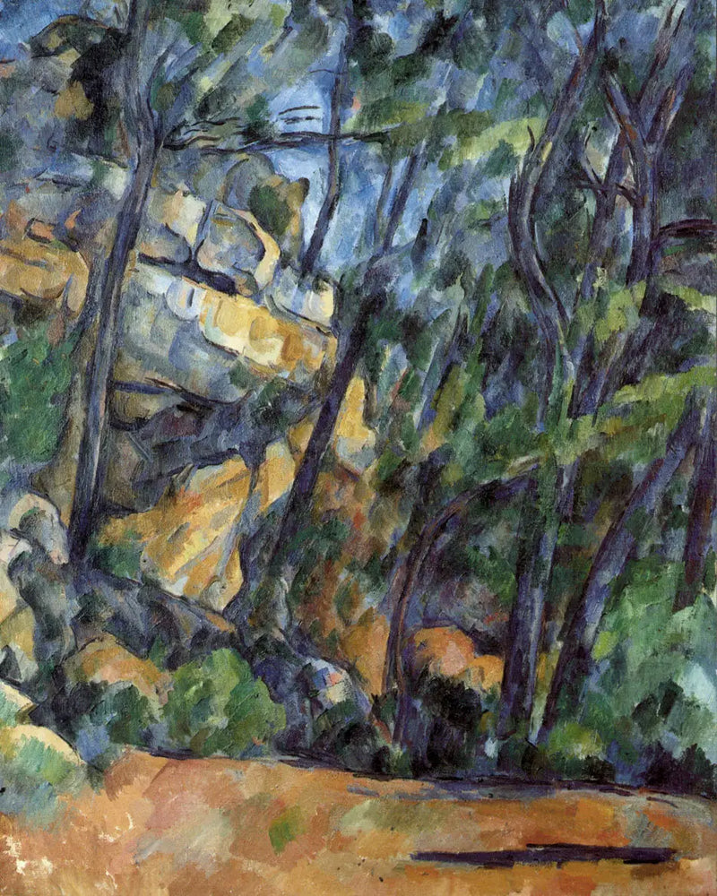 Trees and Rocks in the Park of the Black Castle - Paul Cézanne