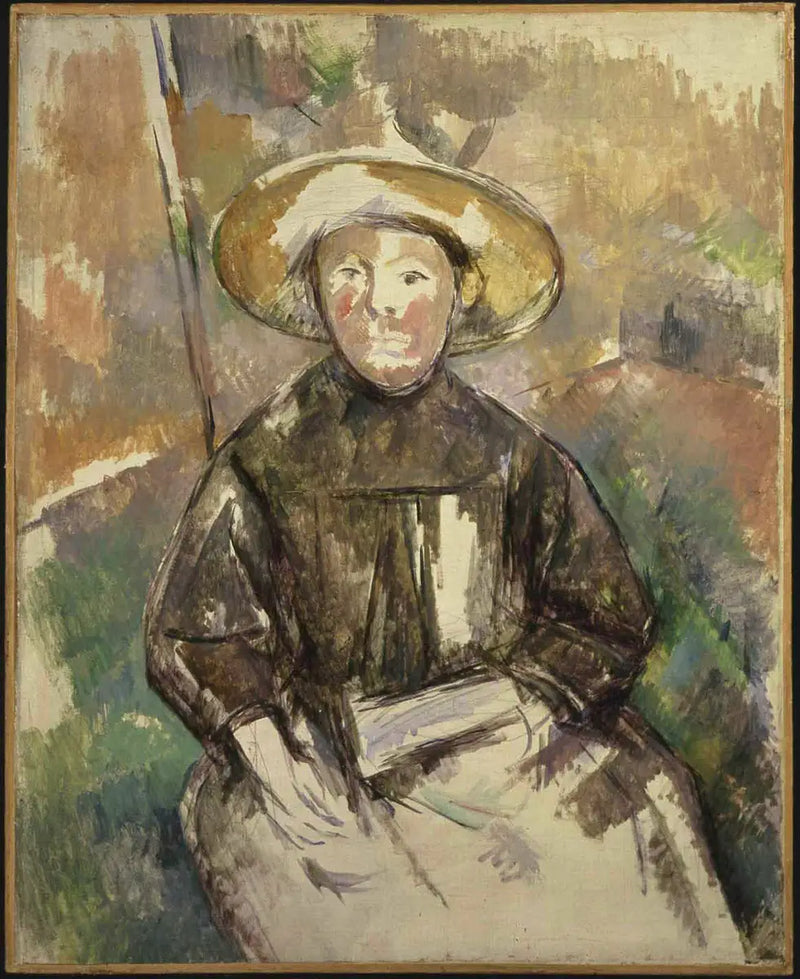Child With A Straw Hat - Paul Cézanne