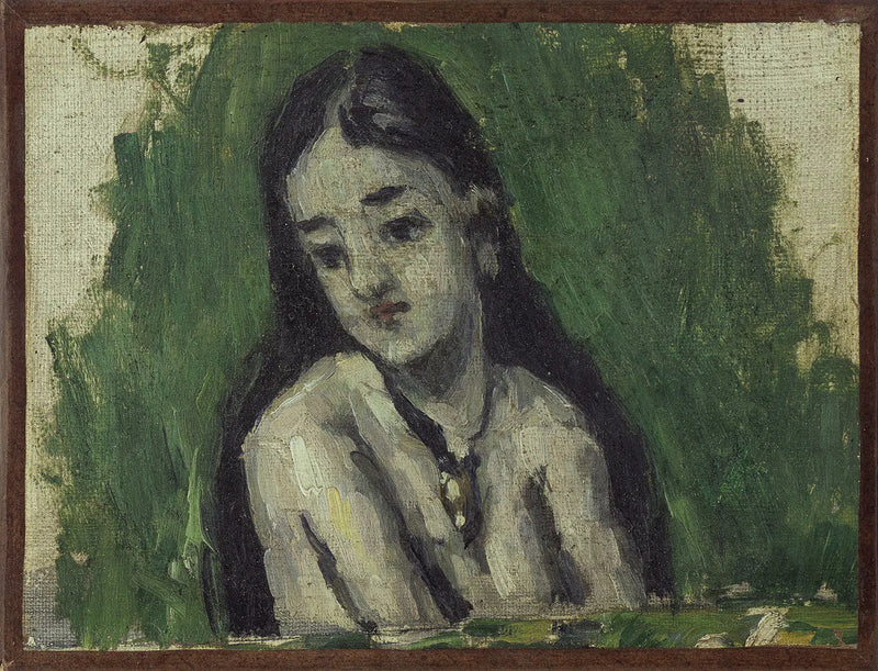 Young Girl with Loose Hair - Paul Cézanne