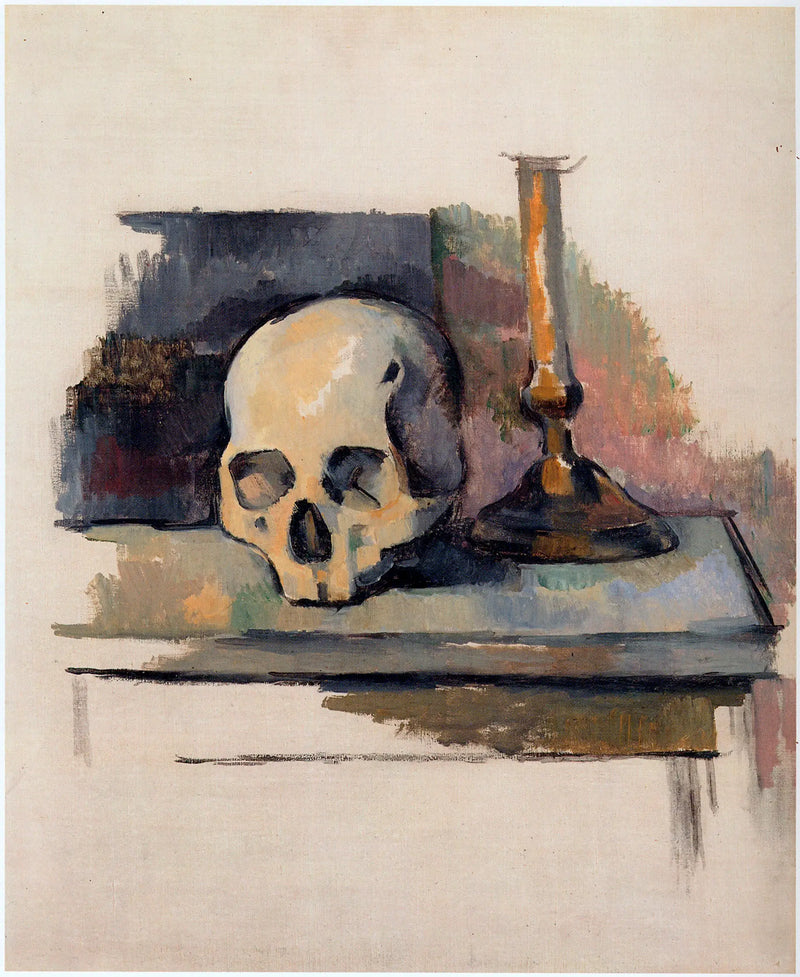 Skull and Candelabrum - Paul Cézanne