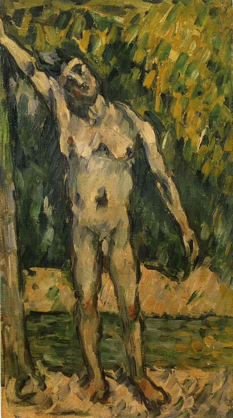 Young Male Bather Nude - Paul Cézanne