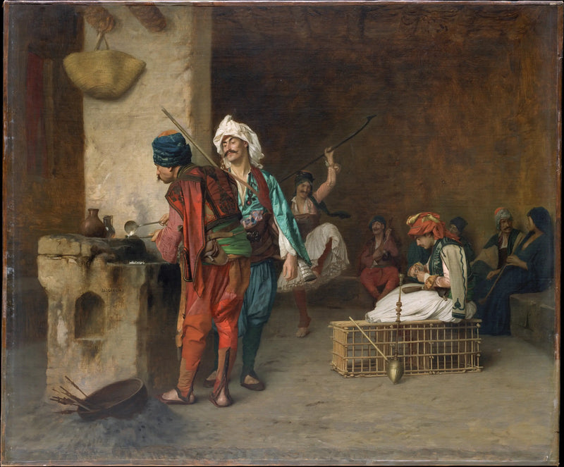 Café House, Cairo (Casting Bullets) - Jean-Léon Gérôme
