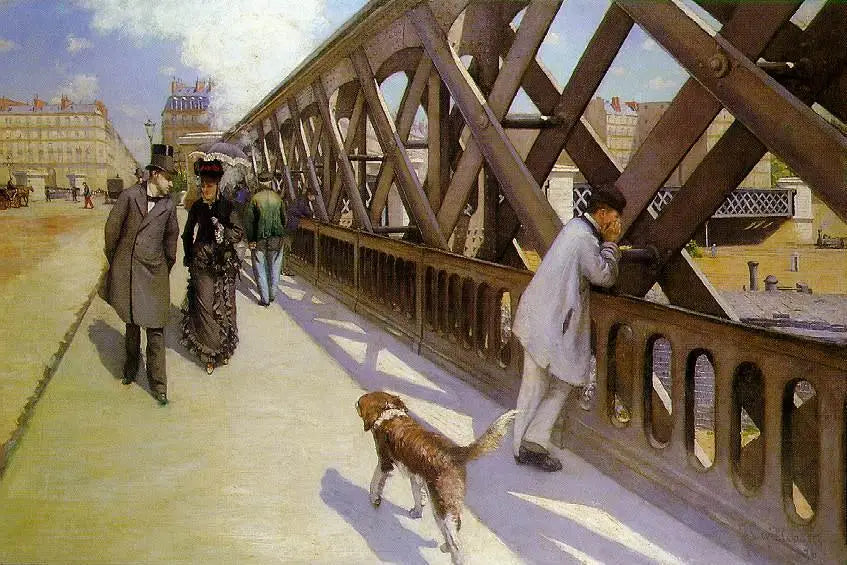 Reproduction du tableau « Le Pont de l'Europe - Gustave Caillebotte » par Alpha Reproduction en peinture à l’huile