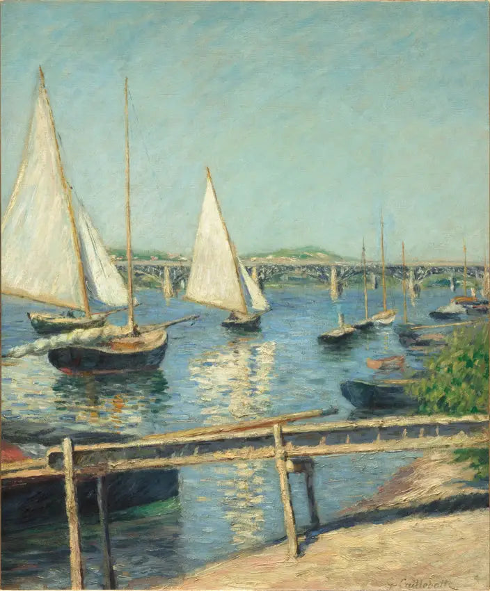 Reproduction du tableau « Voiliers à Argenteuil - Gustave Caillebotte » par Alpha Reproduction en peinture à l’huile