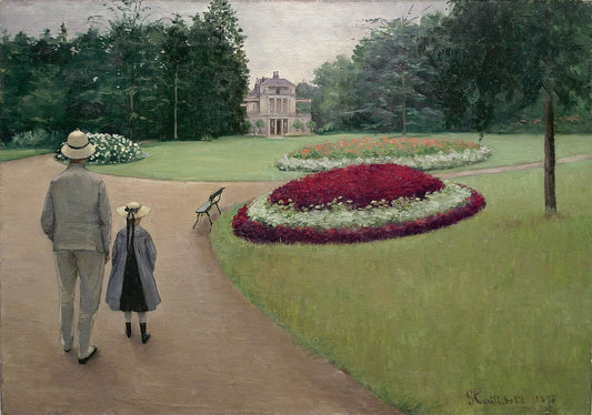 Reproduction du tableau « Le parc de la propriété Caillebotte à Yerres - Gustave Caillebotte » par Alpha Reproduction en peinture à l’huile