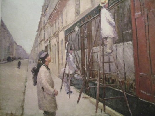 Reproduction du tableau « Peintres en bâtiment - Gustave Caillebotte » par Alpha Reproduction en peinture à l’huile