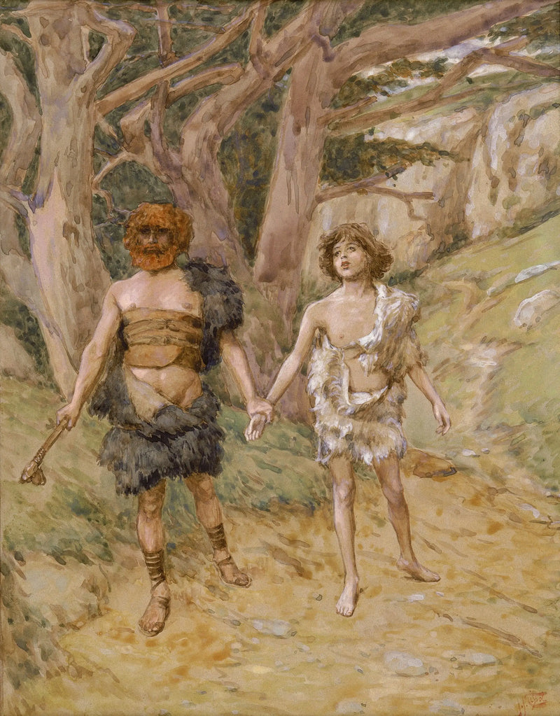 Cain conduit Abel à la mort - James Tissot