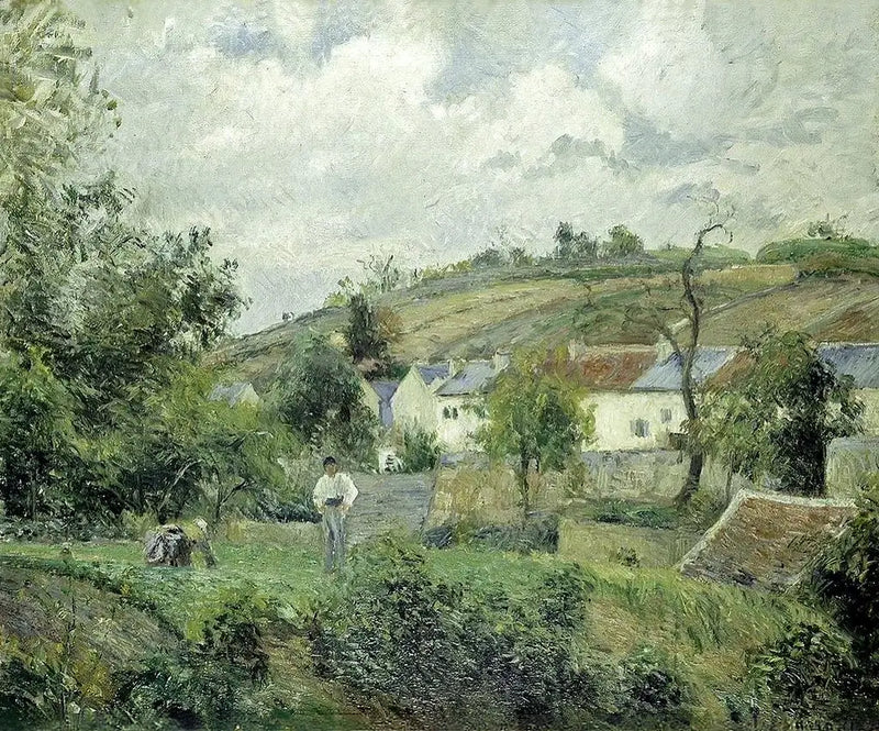 A Corner of L'Hermitage, Pontoise - Camille Pissarro