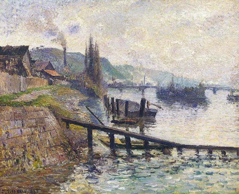 The Côte Sainte-Catherine in Rouen - Camille Pissarro