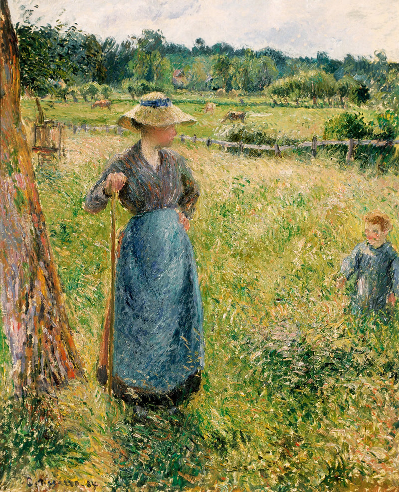 The Haymaker - Camille Pissarro