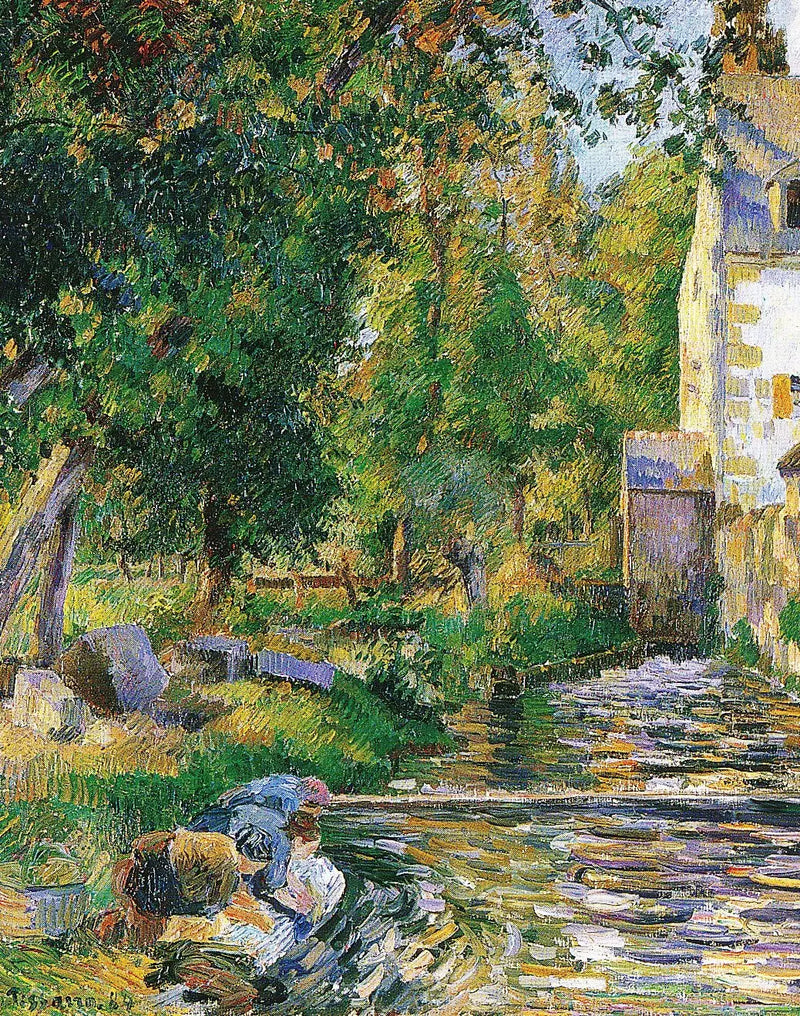 Washhouse and Mill of Osny - Camille Pissarro
