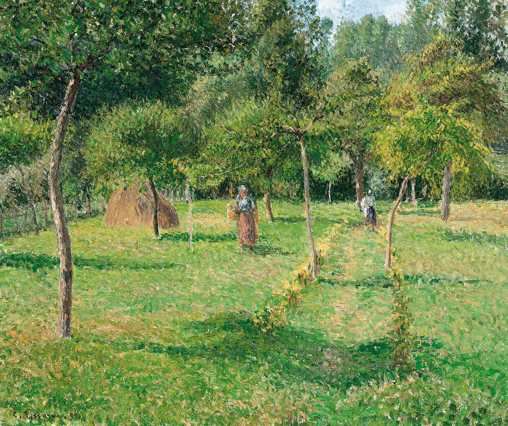 Reproduction du tableau « Le Verger d'Éragny - Camille Pissarro » par Alpha Reproduction en peinture à l’huile