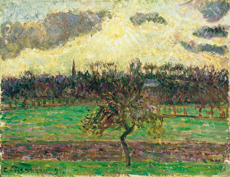 The Meadows at Éragny, Apple - Camille Pissarro