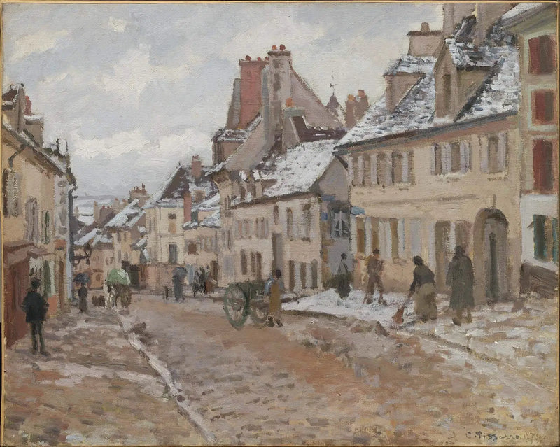 Pontoise, the path to Gisors in winter - Camille Pissarro
