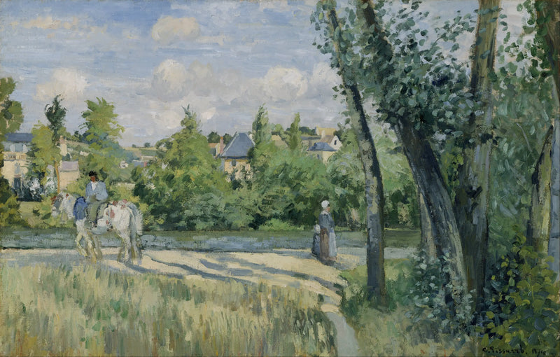 Sunlight on the Road, Pontoise - Camille Pissarro
