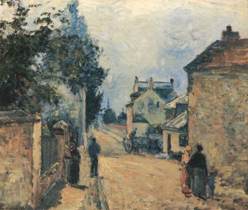 Hermitage Street, Pontoise - Camille Pissarro