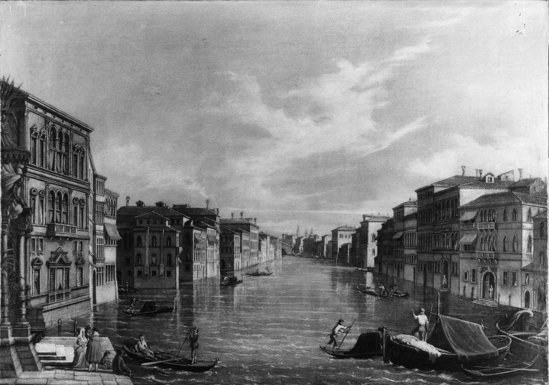 Scène de canal, Venise - Canaletto