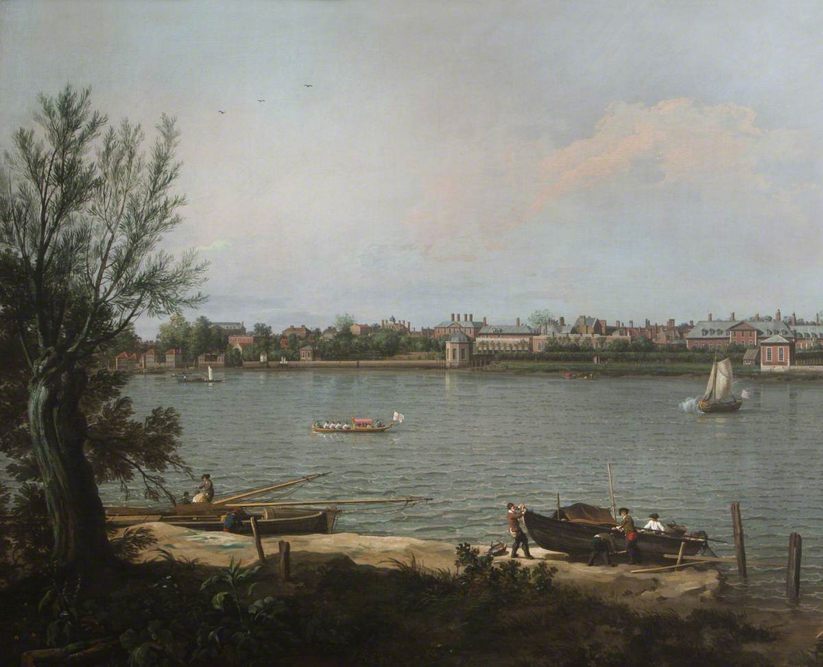 Chelsea depuis la Tamise à Battersea Reach - Canaletto