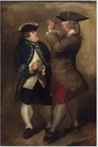 Caricature of Sir William Lowther and Joseph Leeson, future 1st Earl of Milltown - Joshua Reynolds