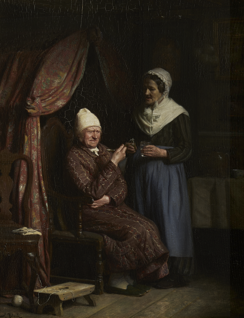 A patient. - Carl Heinrich Bloch