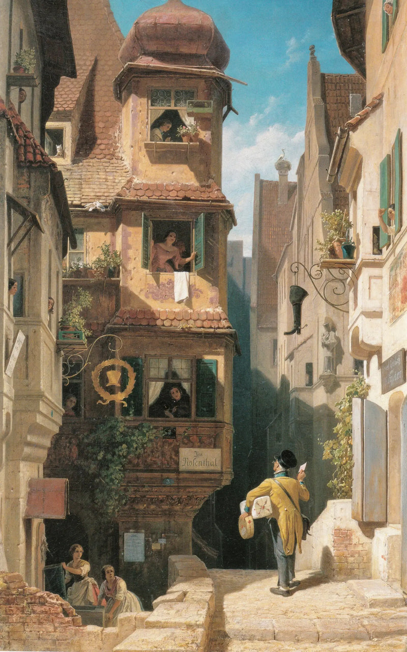 The Postman at Rosenthal - Carl Spitzweg