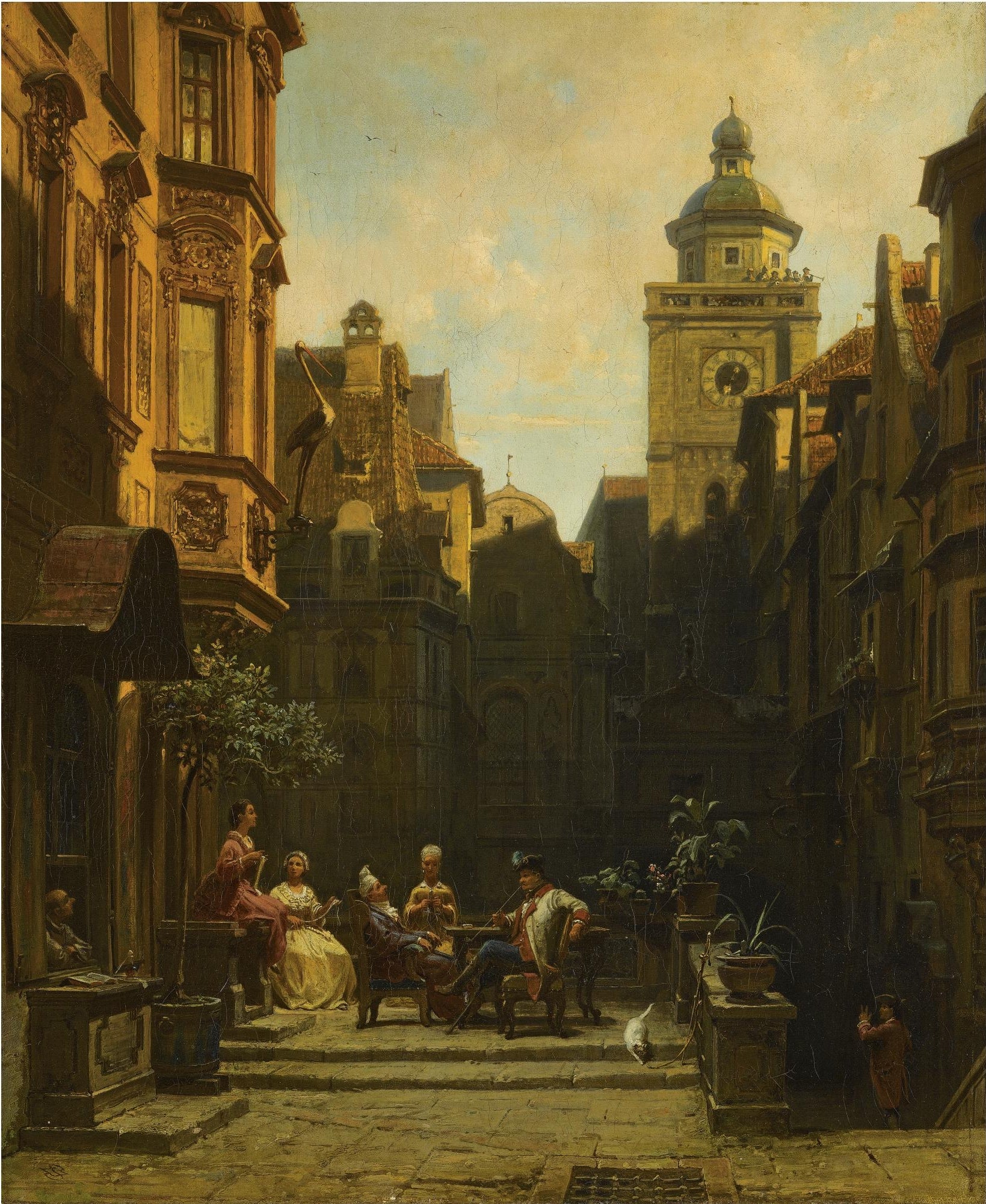 The Hour of Chit-Chat - Carl Spitzweg