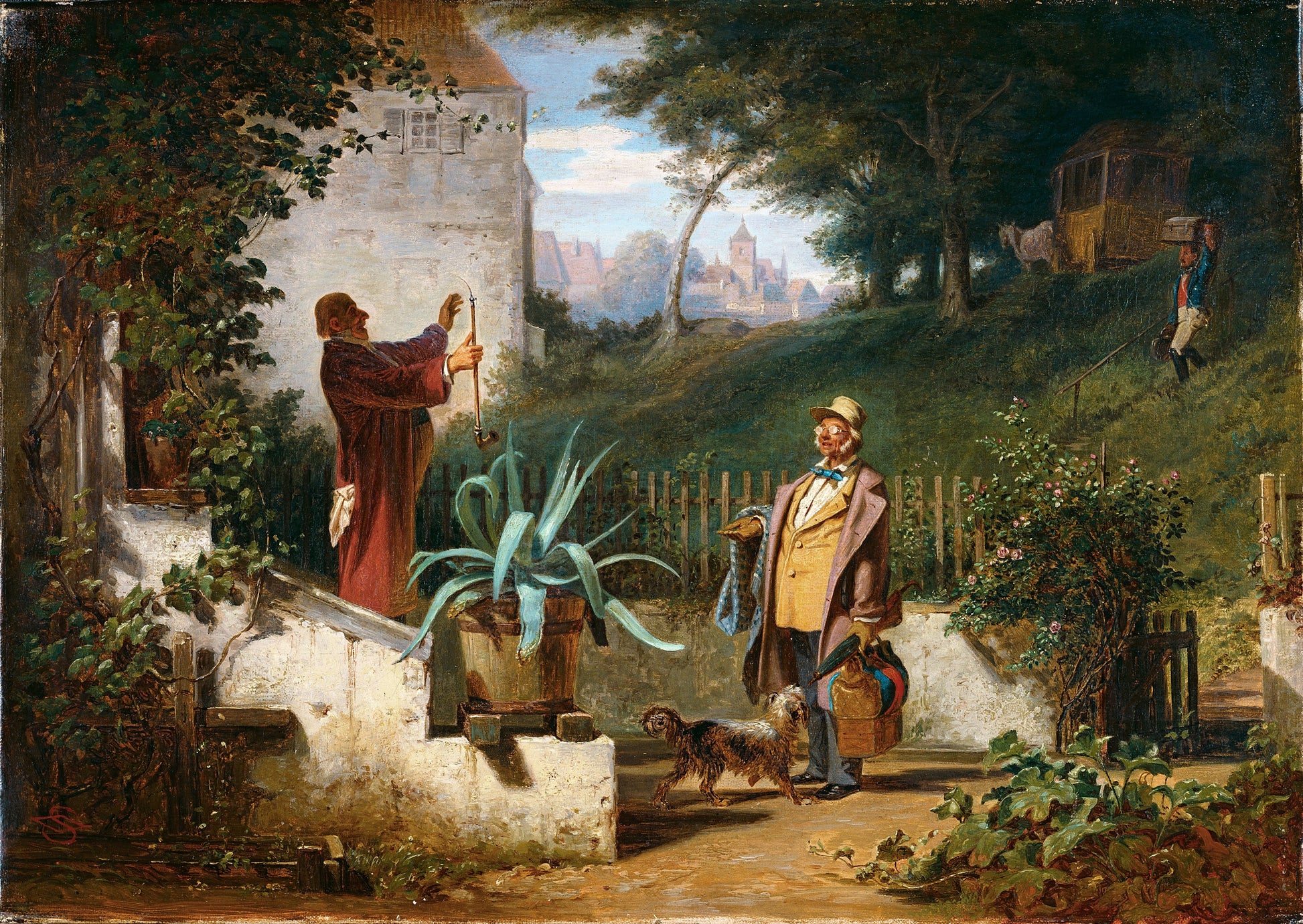 Les amis d'enfance - Carl Spitzweg