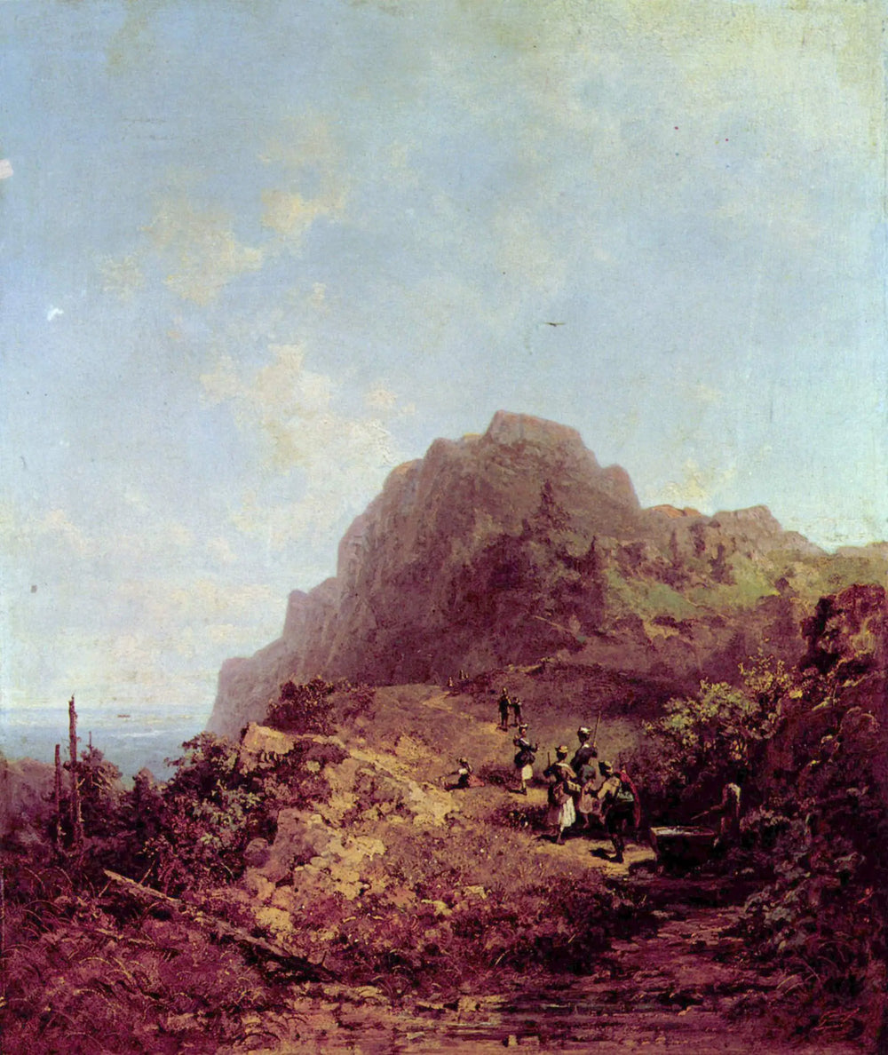 Randonnée en montagne - Carl Spitzweg - Alpha Reproduction