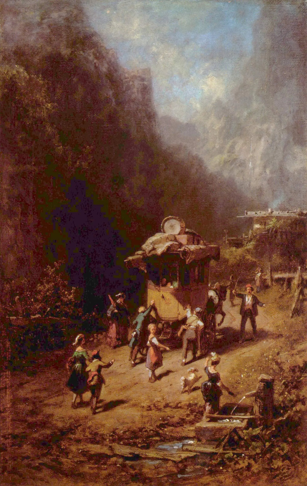 Compagnie des artistes ambulants - Carl Spitzweg - Alpha Reproduction