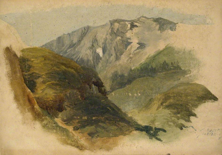 Paysage de montagne - Carl Spitzweg