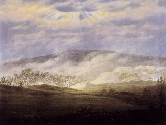 Brouillard dans la vallée de l'Elbe - Caspar David Friedrich