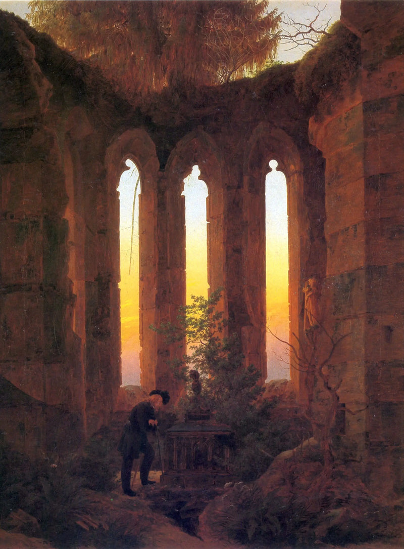 tomb of Hutten - Caspar David Friedrich