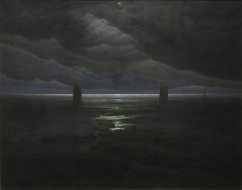 Moonlit Shore - Caspar David Friedrich