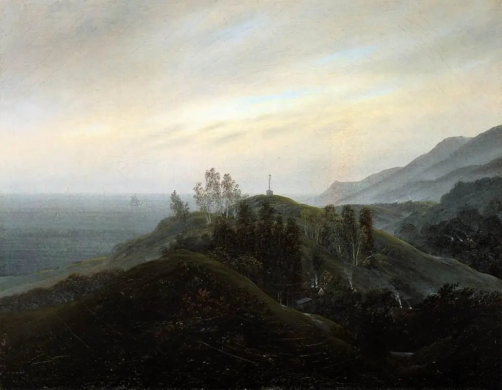 Reproduction du tableau « Vue sur la mer Baltique - Caspar David Friedrich » par Alpha Reproduction en peinture à l’huile