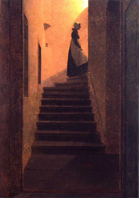 Femme montante vers la lumière - Caspar David Friedrich