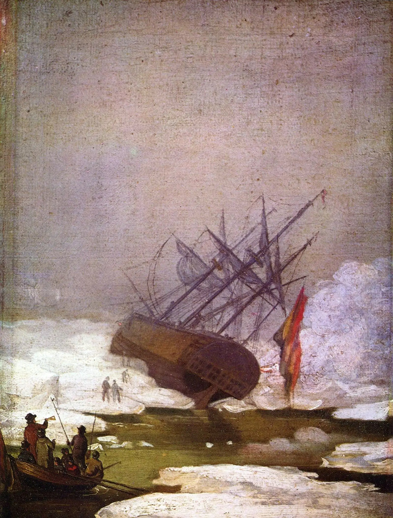 Wreck in the Sea of Ice - Caspar David Friedrich