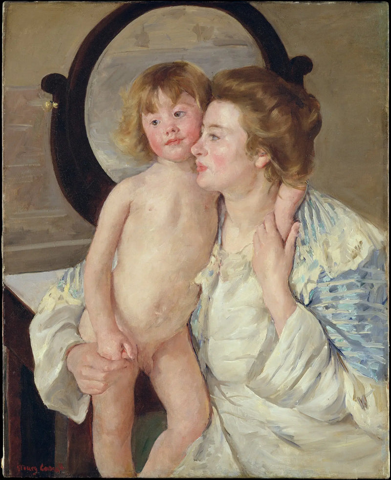 Mother and Child (The Oval Mirror) - Mary Cassatt